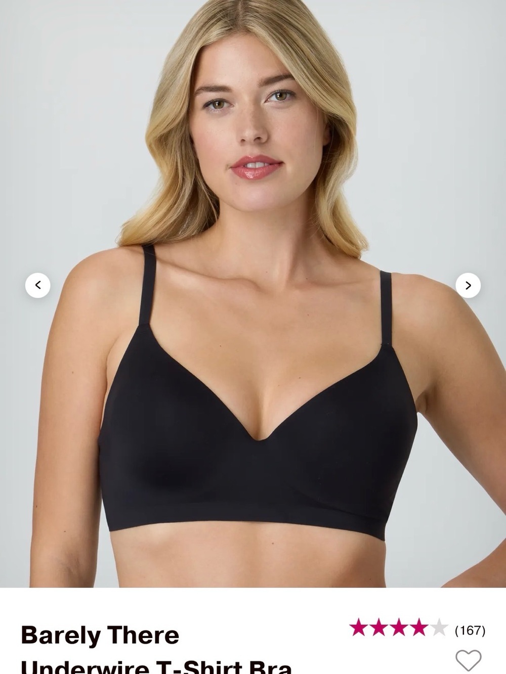 Maidenform Black T-Shirt Bra - Smooth Molded Cups